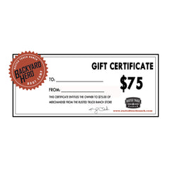 Rusted Truck Ranch Gift Certificate
